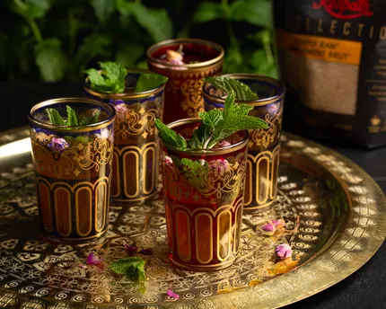 Moroccan Mint Tea with Rose